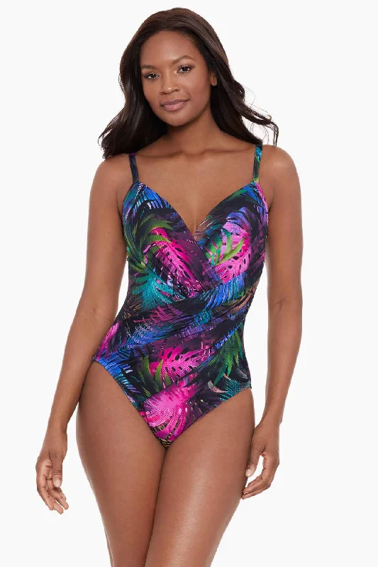 Athleisure Wear Special Offer Pixel Palmas Bonita One Piece Swimsuit