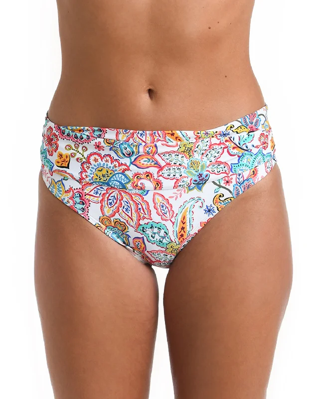 Boho - Chic Festival - Ready Style 2024 La Blanca Gypsy Soul Shirred Band Hipster Bottom - Lb4cj95