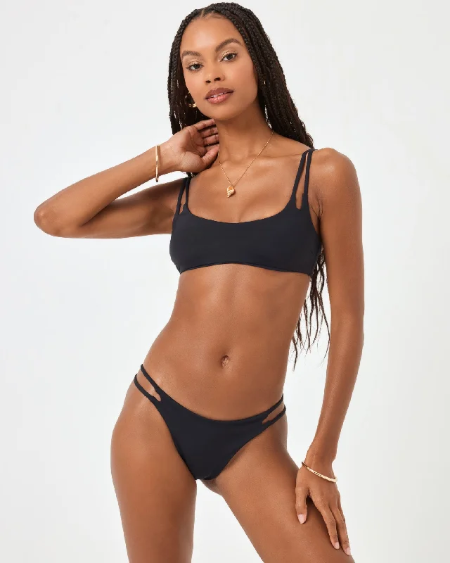 Versatile Wardrobe Essentials Zinnia Bikini Top - Black