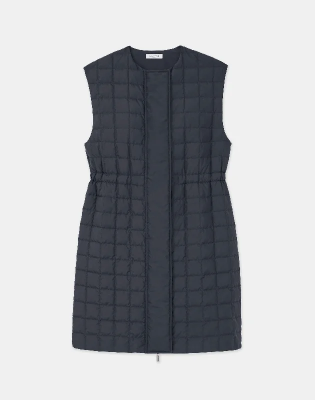 Fashion Forward Recycled Poly Quilted Reversible Vest