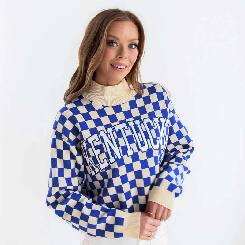 Urban Femme Streetwear UK Checkered Sweater