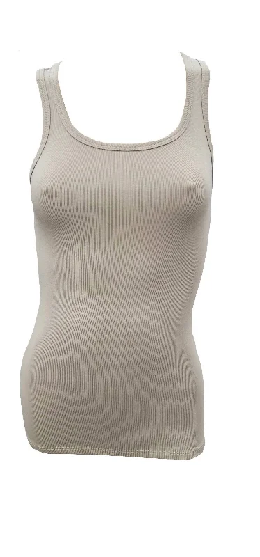 Exclusive Discount Charlie Rib Racerback Tank In Clay