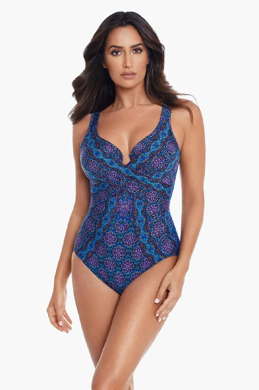 Elevate Your Wardrobe Danube Bleu Criss Cross Escape One Piece Swimsuit