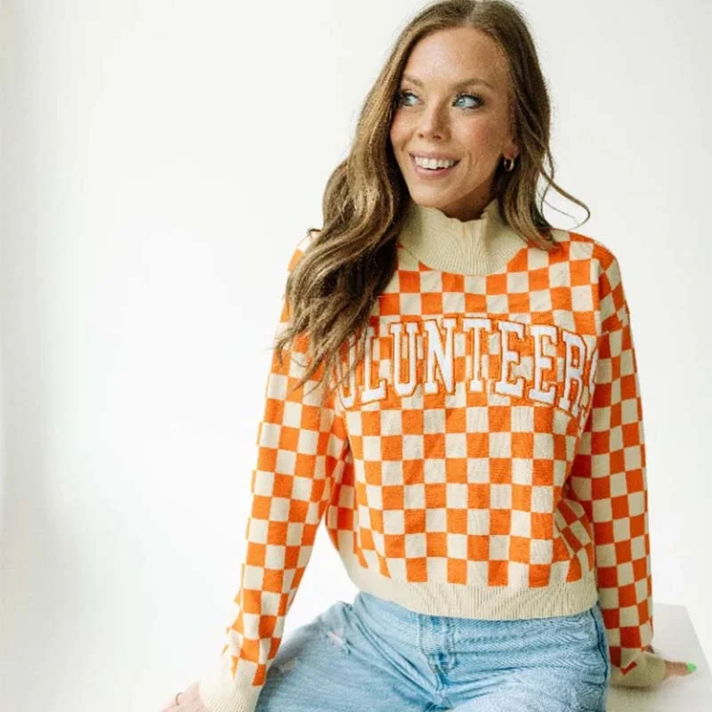 End Of Season Clearance UT Checkered Sweater