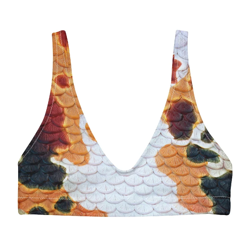 Premium Fabrics Classic Koi Recycled Padded Bikini Top