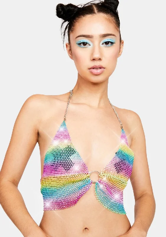 Top Brand Discounts What I Spy Rhinestone Halter Top