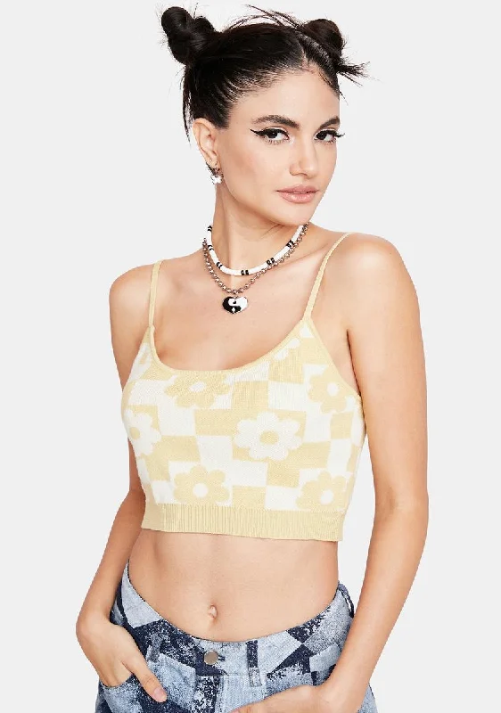 Everyday Glamour Sunny Side Crop Top