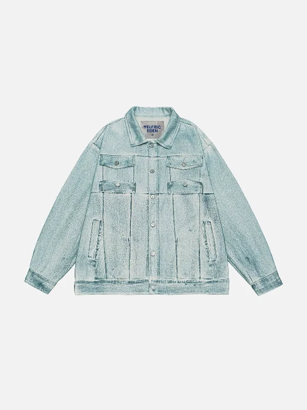 Wardrobe Upgrade Aelfric Eden Dirt Color Washed Denim Jacket