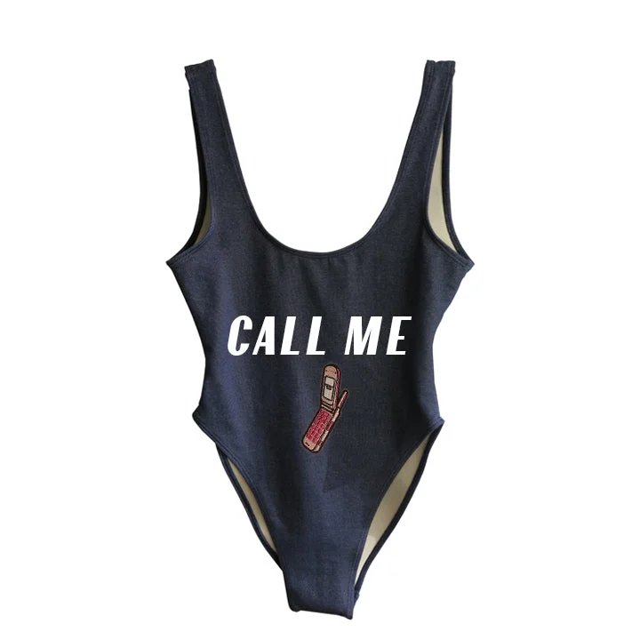 Seasonal Picks CALL ME [SWIMSUIT W/ PHONE PATCH]