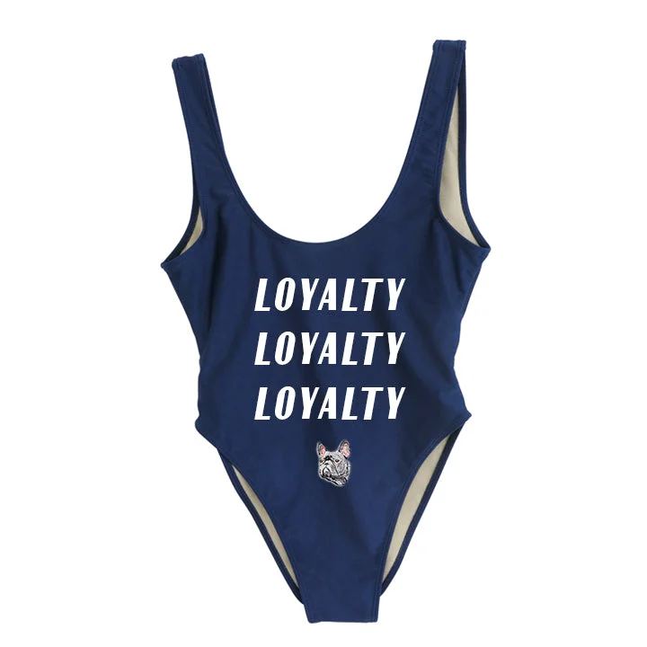 Best Deals Of The Season LOYALTY LOYALTY LOYALTY [SWIMSUIT W/ FRENCH BULLDOG PATCH]