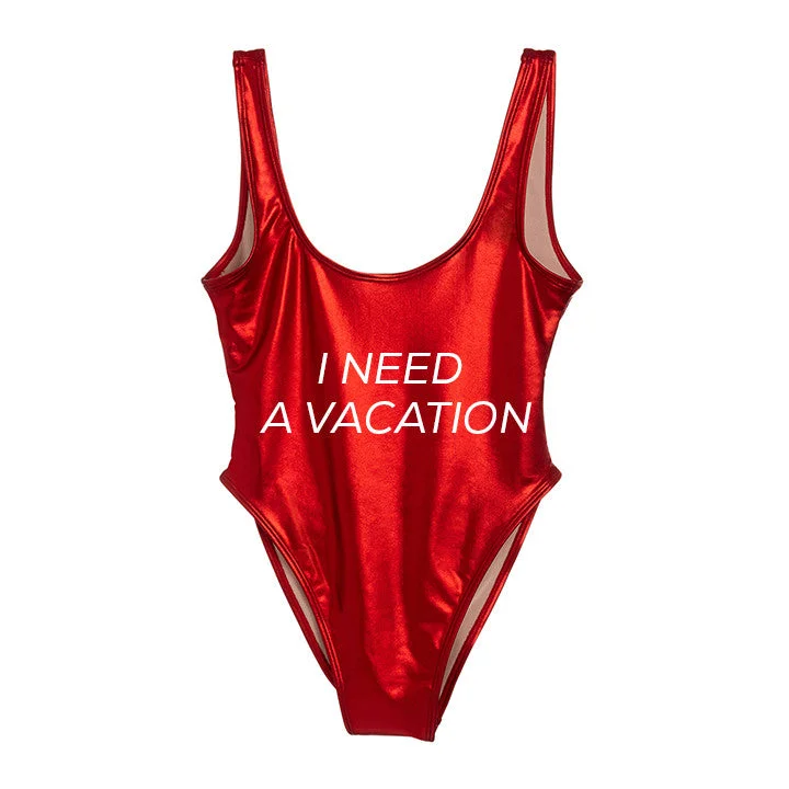 Unleash Your Trend Driven Style I NEED A VACATION [METALLIC SWIMSUIT]