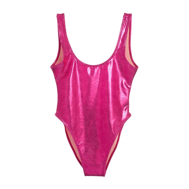 Trendy New Clothes METALLIC PINK [BLANK SWIMSUIT]