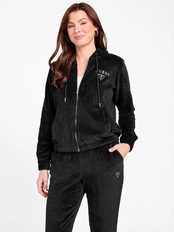 Trend Forward Threads For Her Lolly Sherpa Zip Hoodie