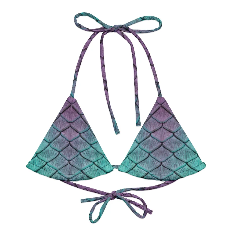 Elegant Clothing Aqua Fairy Recycled String Bikini Top