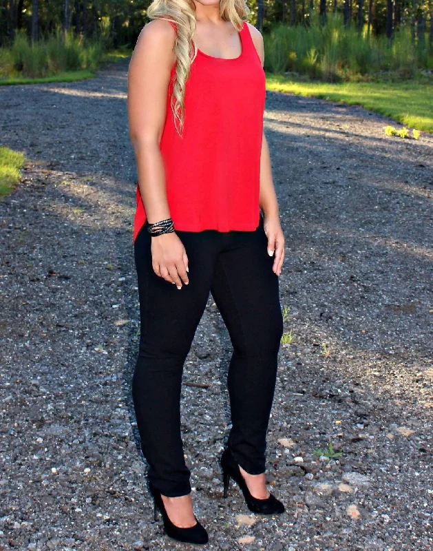 High End Women's Wear Perfect Red Tank