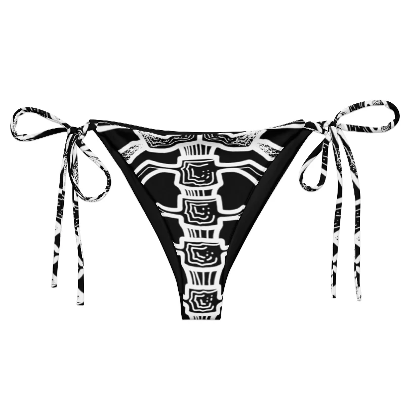 Elegant Styles Dead Men Tell No Tails Recycled String Bikini Bottom