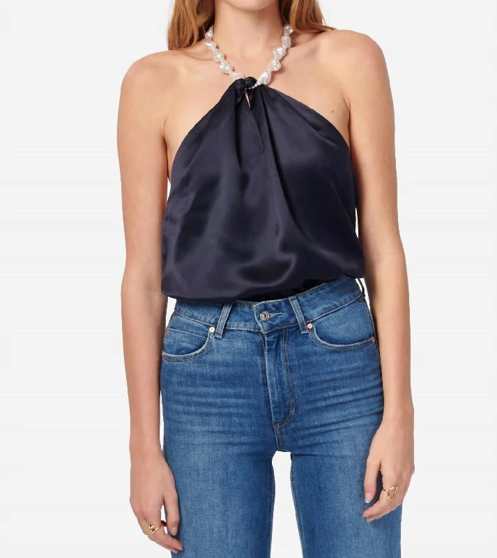 Vibrant Femme Fashion Elody Camisole In Navy