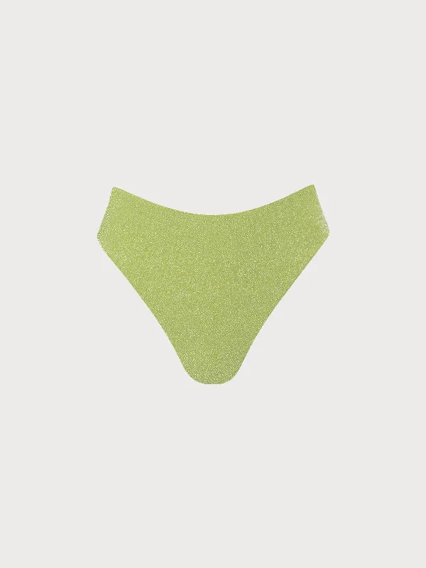 Buy More, Save More Light Green Lurex Bikini Bottom