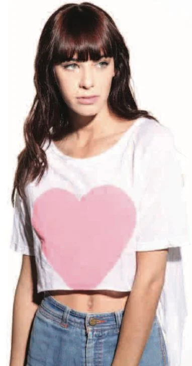 Luxury Comfort Almost Heart Crop Tee