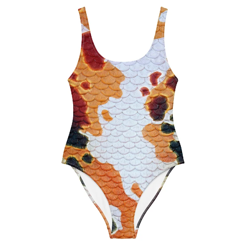 Refined Simplicity Classic Koi One-Piece Swimsuit