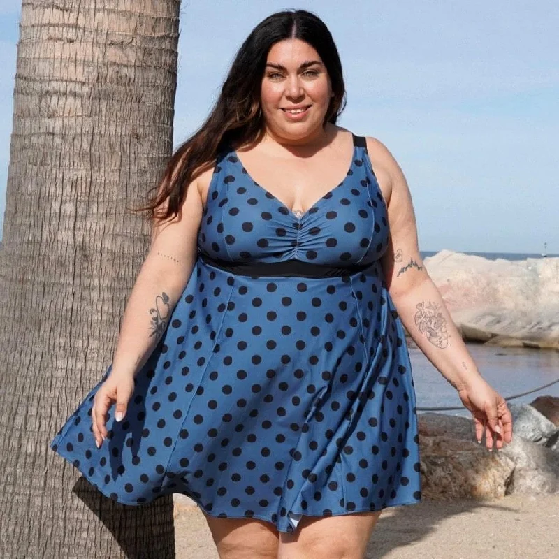 Save On Inspired Styles There Can Be Only One Swim Dress - Polka