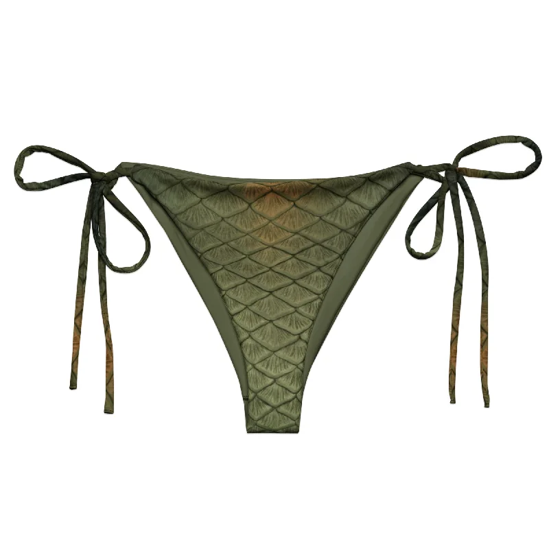 Ethnic Cultural Event Wear Bluegill Recycled String Bikini Bottom