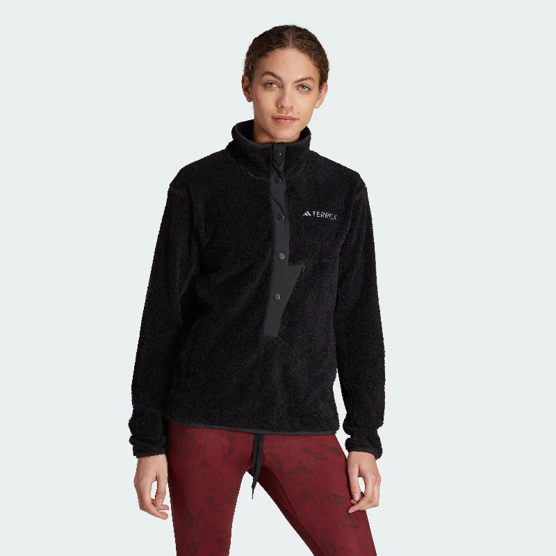 Effortless Chic Apparel Women's adidas Terrex XPLORIC High-Pile-Fleece Pullover