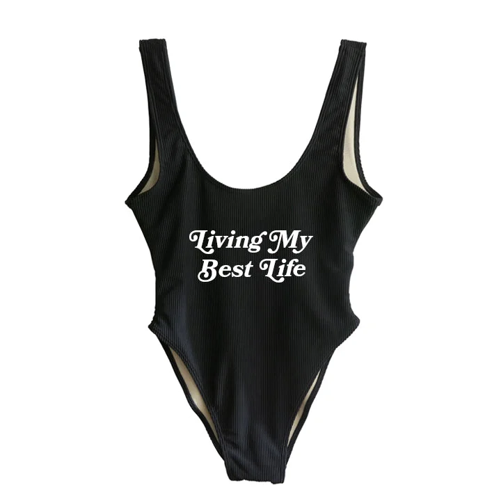 Exquisite Women's Wear Sale LIVING MY BEST LIFE [SWIMSUIT]