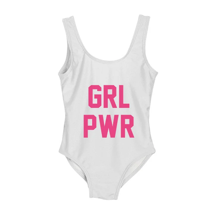 Redefining Women's Fashion GRL PWR [KIDS ONE PIECE SWIMSUIT]