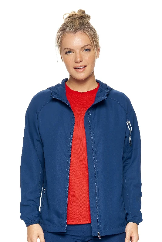 Fashion Forward, Function First WA342 Water Resistant Hooded Swift Tec Running Jacket