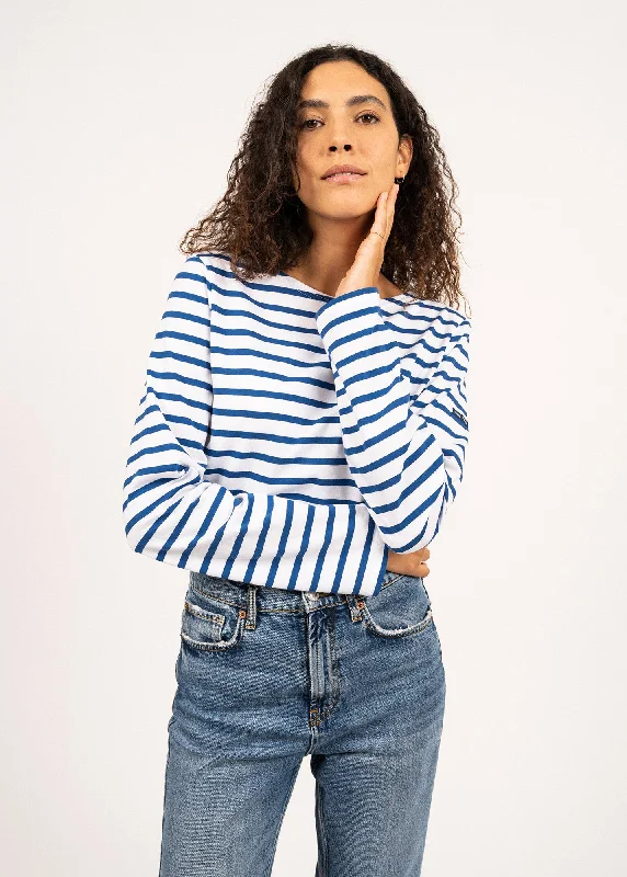 Score Big On Glamorous Red - Carpet Styles Minquiers unisex striped sailor shirt - regular fit, in light cotton (NEIGE/GITANE)