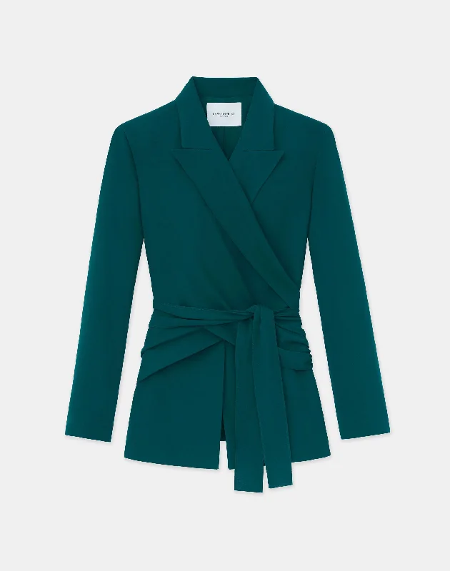 Attire Sale Responsible Finesse Crepe Wrap Blazer