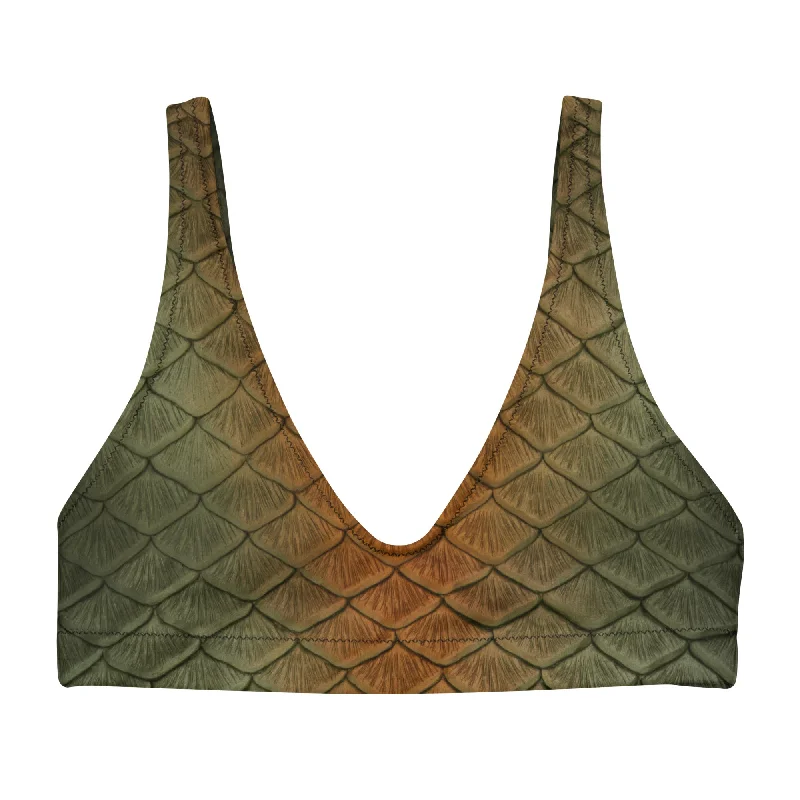 Playful Elegance Bluegill Recycled Padded Bikini Top