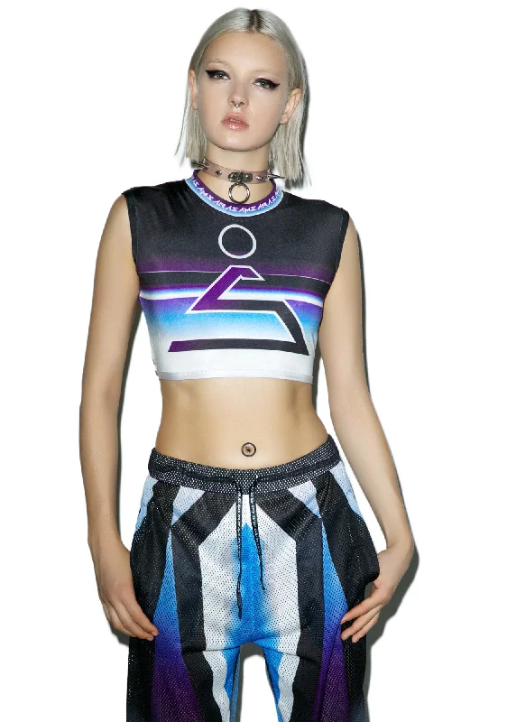 Urban Femme Streetwear Midnight Samsara Crop Top