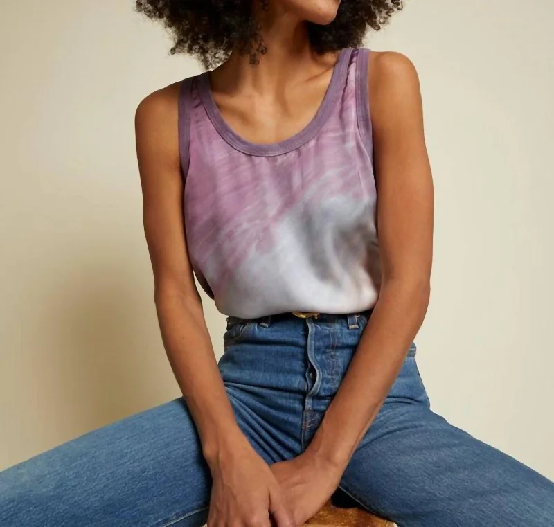 Imeless Style Jojo Scoop Tank In Mood Ring Tie Dye