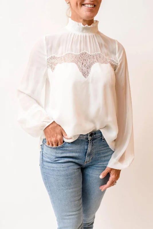 Catch Every Fashion Trend Siga Blouse In White