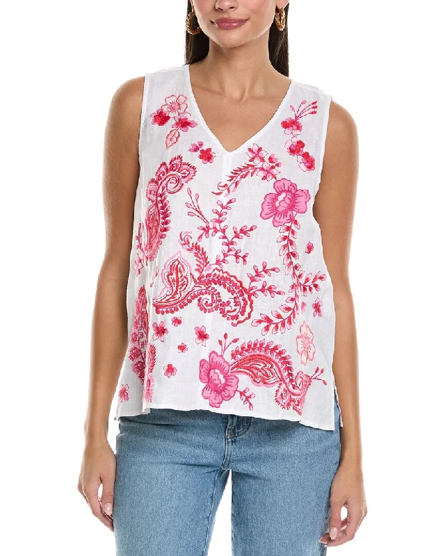 Trendy Styles Johnny Was Linen Tank