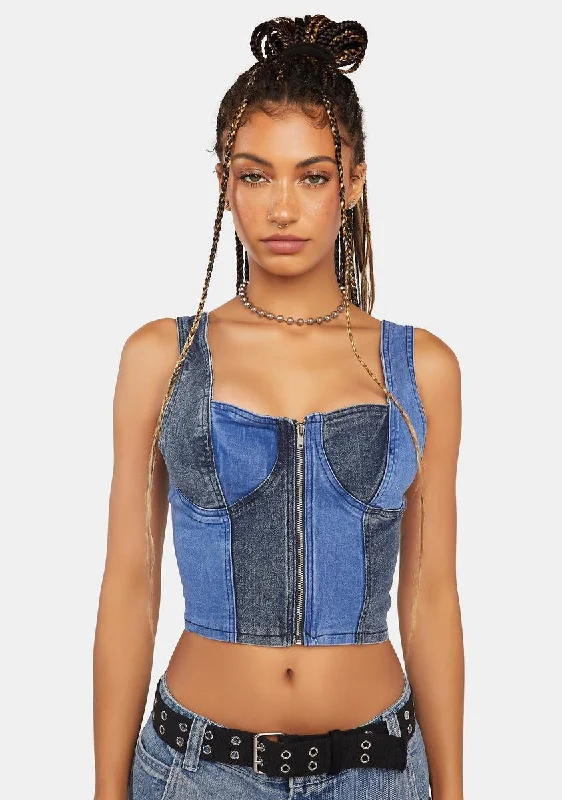 Limited Time Offers Own It Denim Corset