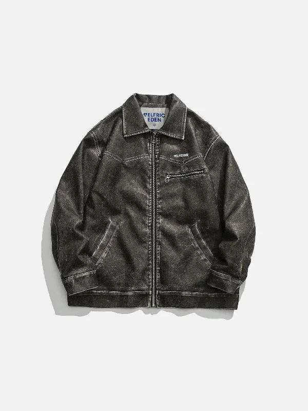 Seasonal Sale Aelfric Eden Washed Faux Leather Jacket