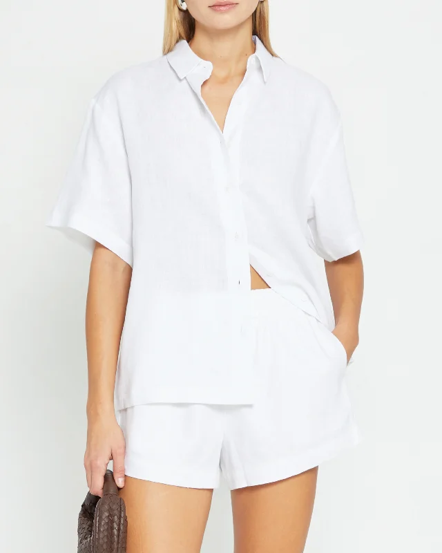 Ride The Style Wave Lea Oversized Linen Shirt