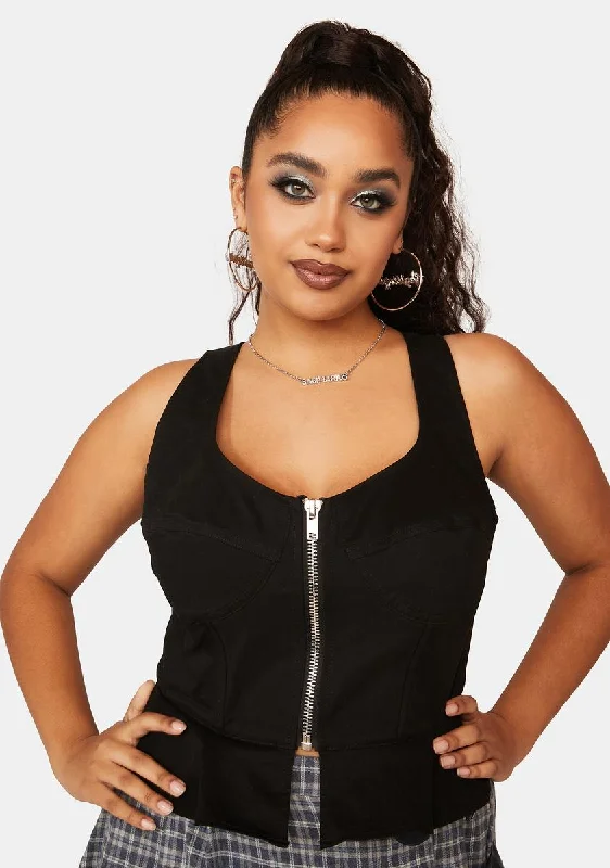 Trendy Styles Plus Sharp Tongue Corset Top