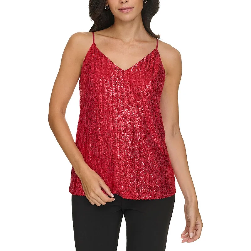 Spring Fashion Womens Sequined Cami Shell