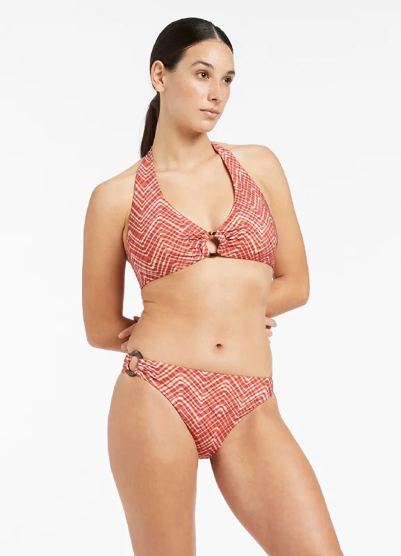 Chic Style Bonita High Leg Bikini Bottom - Maple