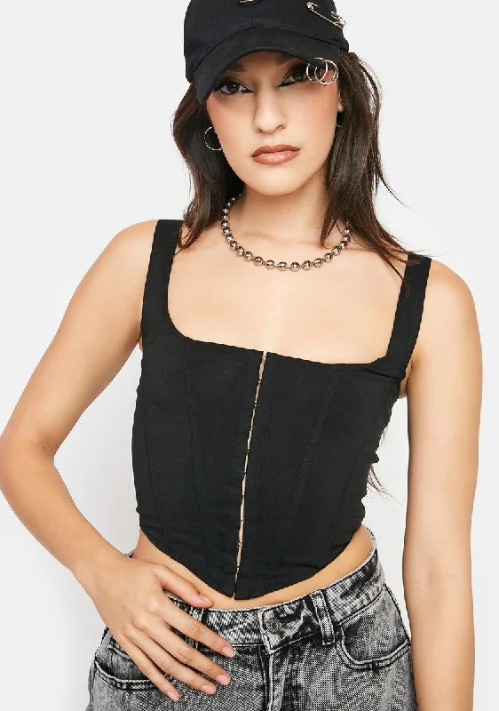 Stylish Savings In My Pocket Corset Top