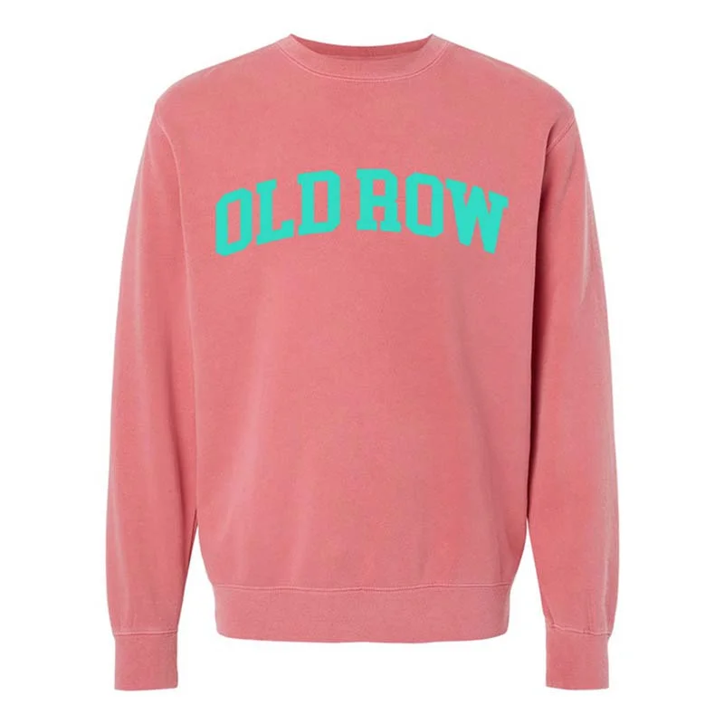 Fashion Forward Femininity Old Row Arch Crewneck Sweatshirt in Pink