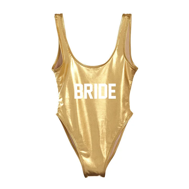 Trendy Women's Collection BRIDE [METALLIC SWIMSUIT]