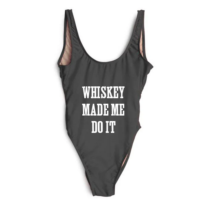 Versatile Wardrobe Essentials WHISKEY MADE ME DO IT [SWIMSUIT]