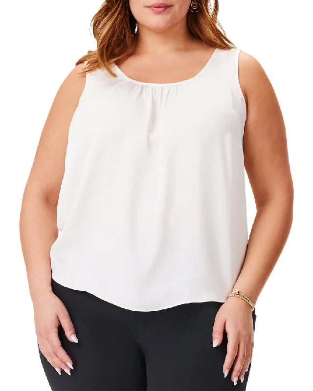 Flash Sale Fever NIC+ZOE Plus Satin Chiffon Scoop Tank