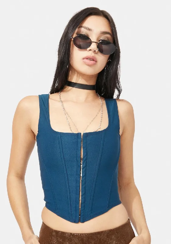 Athleisure Wear Promotion Royal Down For It Corset Top