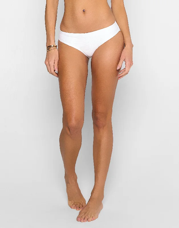 Wardrobe Refresh Kate Full Bottom - White Rib